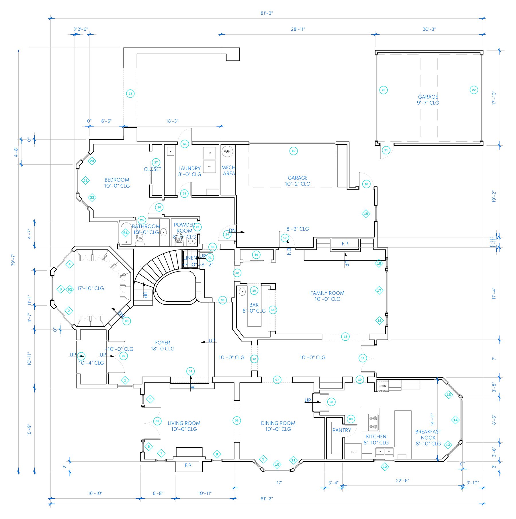 Luxury estate floor plan